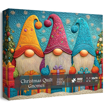 Quilt Christmas Gnomes puzzle puzzle 1000 pezzi